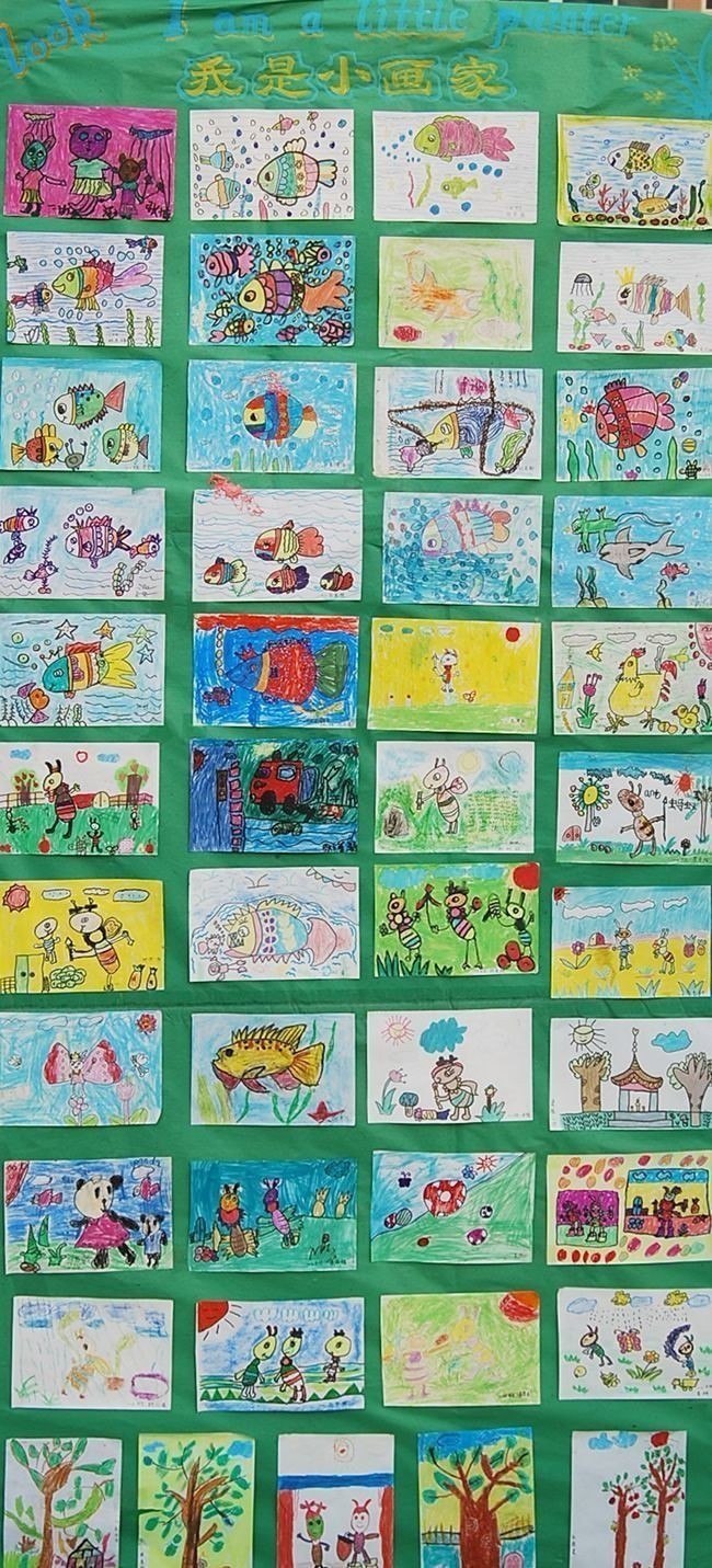 洛陽東方外國語學校圣誕節(jié)畫展